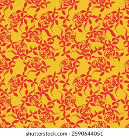 Seamless vintage floral pattern background