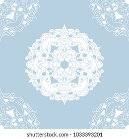 Seamless vintage floral pattern in baroque style. Element for design. Vector illustration.