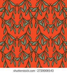 Nahtloses Vintage-Blumenmuster mit zarten Blumen und Blättern für einen dekorativen Stoff, Stoffdruck oder Tapeten-Design

