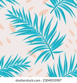 Seamless Vintage floral pattern design and beige background 