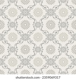 Seamless vintage floral pattern design