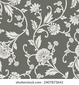 Seamless vintage floral pattern design