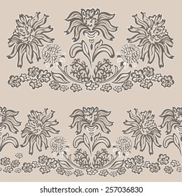  Seamless vintage floral pattern fancy flower