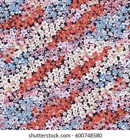 Seamless vintage floral pattern for gift wrap and fabric design