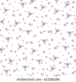 Seamless vintage floral pattern for gift wrap and fabric design