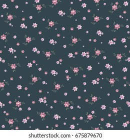 Seamless vintage floral pattern for gift wrap and fabric design