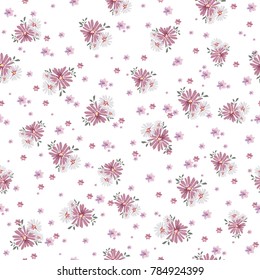 Seamless vintage floral pattern for gift wrap and fabric design