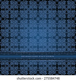 Seamless vintage floral pattern in oriental style.