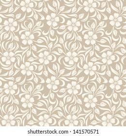 Seamless vintage floral pattern. Vector illustration.