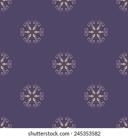 Seamless with vintage floral pattern. Vector illustration