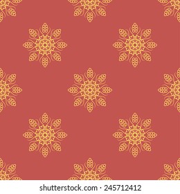 Seamless with vintage floral pattern. Vector illustration