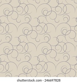 Seamless with vintage floral pattern. Vector illustration