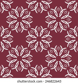 Seamless with vintage floral pattern. Vector illustration