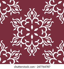 Seamless with vintage floral pattern. Vector illustration