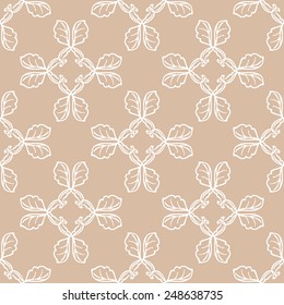 Seamless with vintage floral pattern. Vector illustration