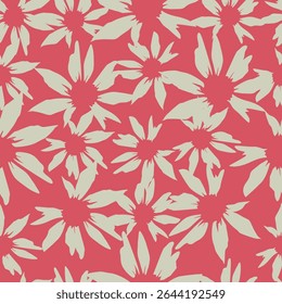 padrão de conjunto floral vintage sem costura. estilo desenhado à mão simples. bonito pastel roxo, rosa cores românticas. motivo folk, decoração ilimitada. fundo para capas, papéis de parede, envoltório de presente, cartões postais infantis