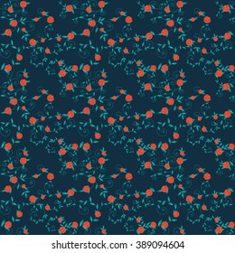 Seamless vintage floral vector background featuring roses and vine elements in soft muted tones, ideal for elegant design projects, invitations, and textile prints.