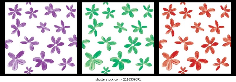 seamless vintage floral vector pattern, Fashion Flowers seamless pattern composed by peony vintage and cherry flowers with antique leaves on military color background.