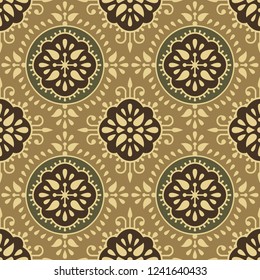 Seamless vintage floral wallpaper