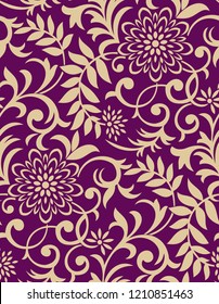Seamless vintage flower pattern