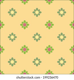 Seamless vintage flower pattern.
