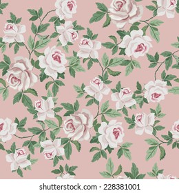 Seamless Vintage Flower Pattern