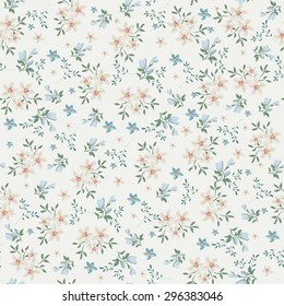 Seamless Vintage Flower Pattern 