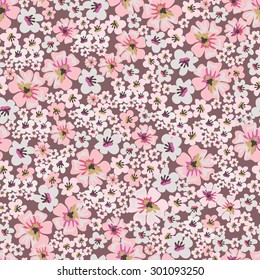 Seamless Vintage Flower Pattern 