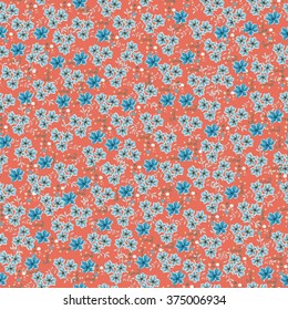 Seamless Vintage Flower Pattern 