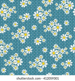 Seamless Vintage Flower Pattern 