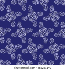 seamless vintage flower pattern 