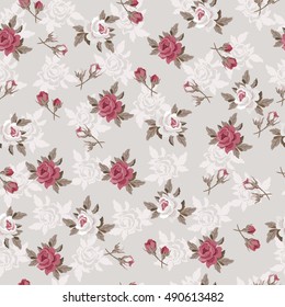 Seamless Vintage Flower Pattern 