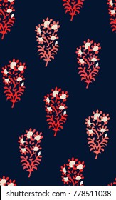 Seamless Vintage Flower Pattern