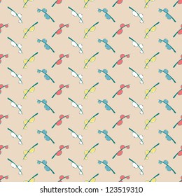 Seamless vintage flower pattern background