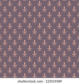 Seamless vintage flower pattern background