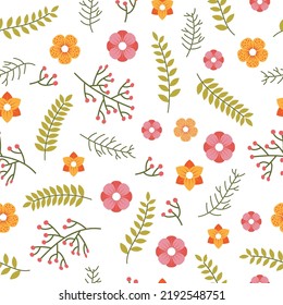 Patrón de flores vintage sin foco. Ilustración floral clásica