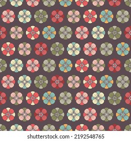 Patrón de flores vintage sin foco. Ilustración floral clásica