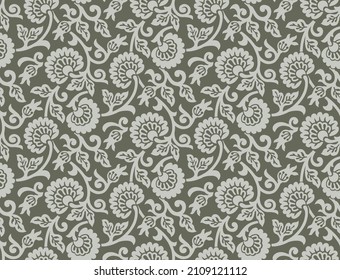 Seamless vintage flower pattern design