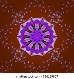 Seamless Vintage Flower Pattern. Vector Hip fabric pattern.