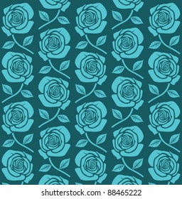 Seamless vintage flower rose pattern 