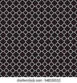 Seamless Vintage Geometric Lattice Pattern