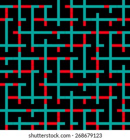 Seamless vintage geometric pattern. 