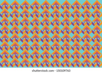 seamless vintage geometric pattern in aztec style