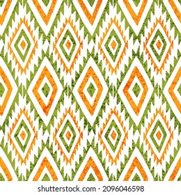 Patrón geométrico vintage sin foco. Grunge la textura de papel. Impresión para la decoración del hogar, textiles, alfombras. Ilustración vectorial.