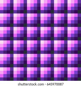 Seamless vintage geometric pixel pattern.