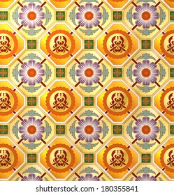 Seamless vintage gold background
