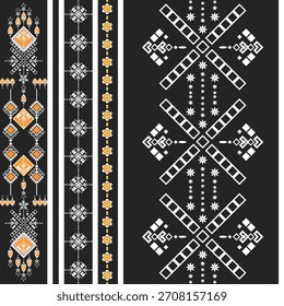Projeto de padrão geométrico de ouro vintage contínuo para tecido, papel de parede, ou ilustração vetorial têxtil ornament.Geometric Ethnic padrão, tecido tribal ameríndio. tapete manta moda, cartões