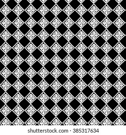 Seamless vintage hand drawn pattern/ Doodle pattern/Black and white background