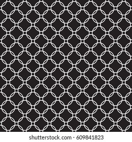 Seamless vintage interlocking circle pattern