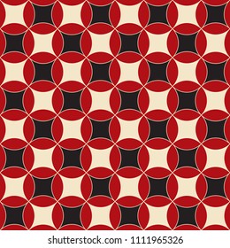 Seamless vintage intricate circle pattern background